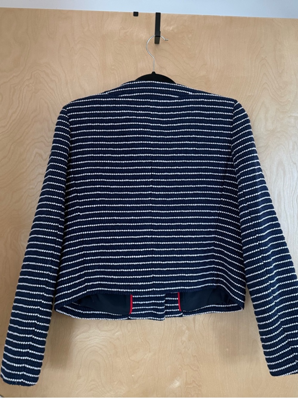 J. Crew Lady Jacket - Navy and White Stripes - Size 8 - Picture 5 of 9